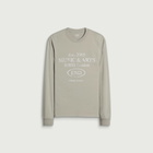 END. Worn Established LS T-shirt in Washed Grey