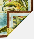 Alémais Printed silk satin scarf