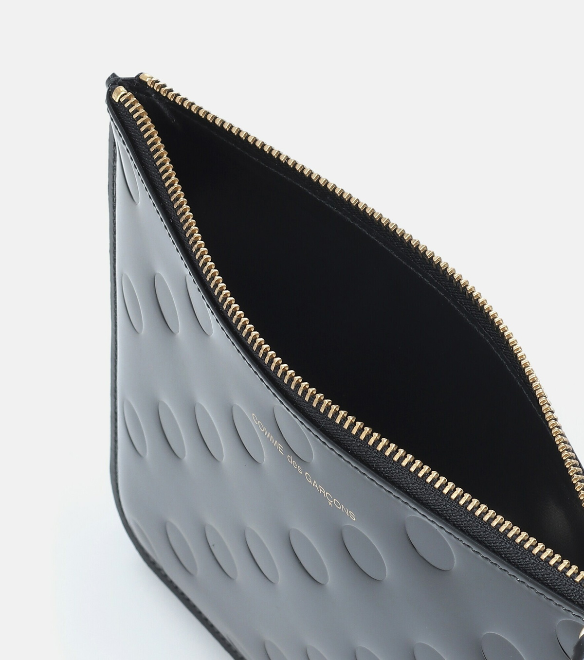 Comme des Garcons Wallet - Dots Large embossed leather pouch