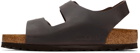 Birkenstock Brown Milano Flat Sandals