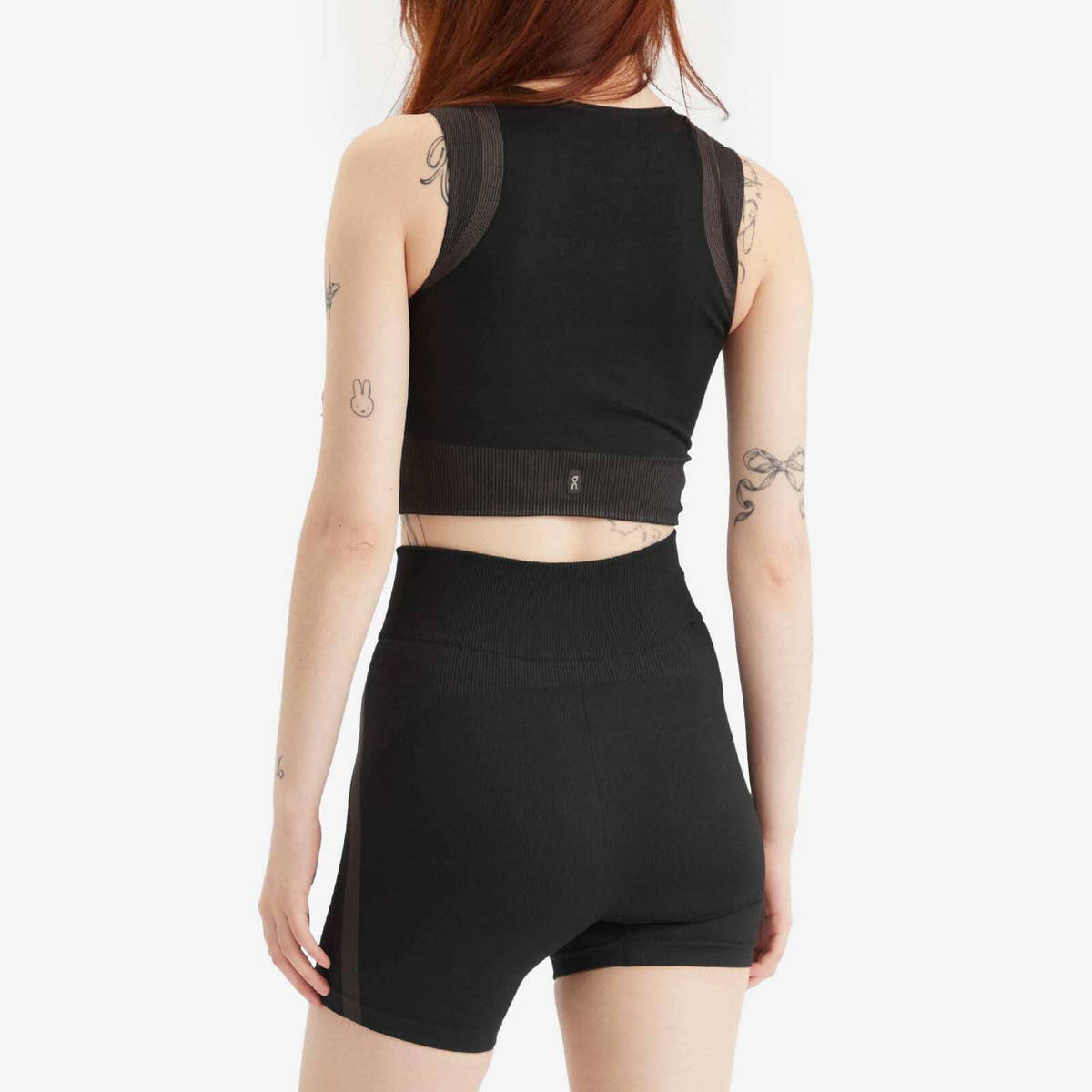 ON Women's Studo Knit Crop Top in Black/Eclipse