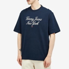 Tommy Jeans Men's Luxe Serif NY T-Shirt in Dark Night Navy