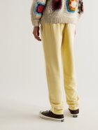 Isabel Marant - Tapered Logo-Embroidered Jersey Sweatpants - Yellow