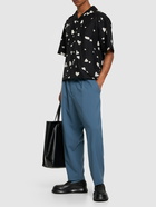 MARNI - Heart Print Silk S/s Boxy Shirt