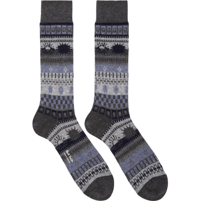 Photo: Paul Smith Grey Pattern Socks