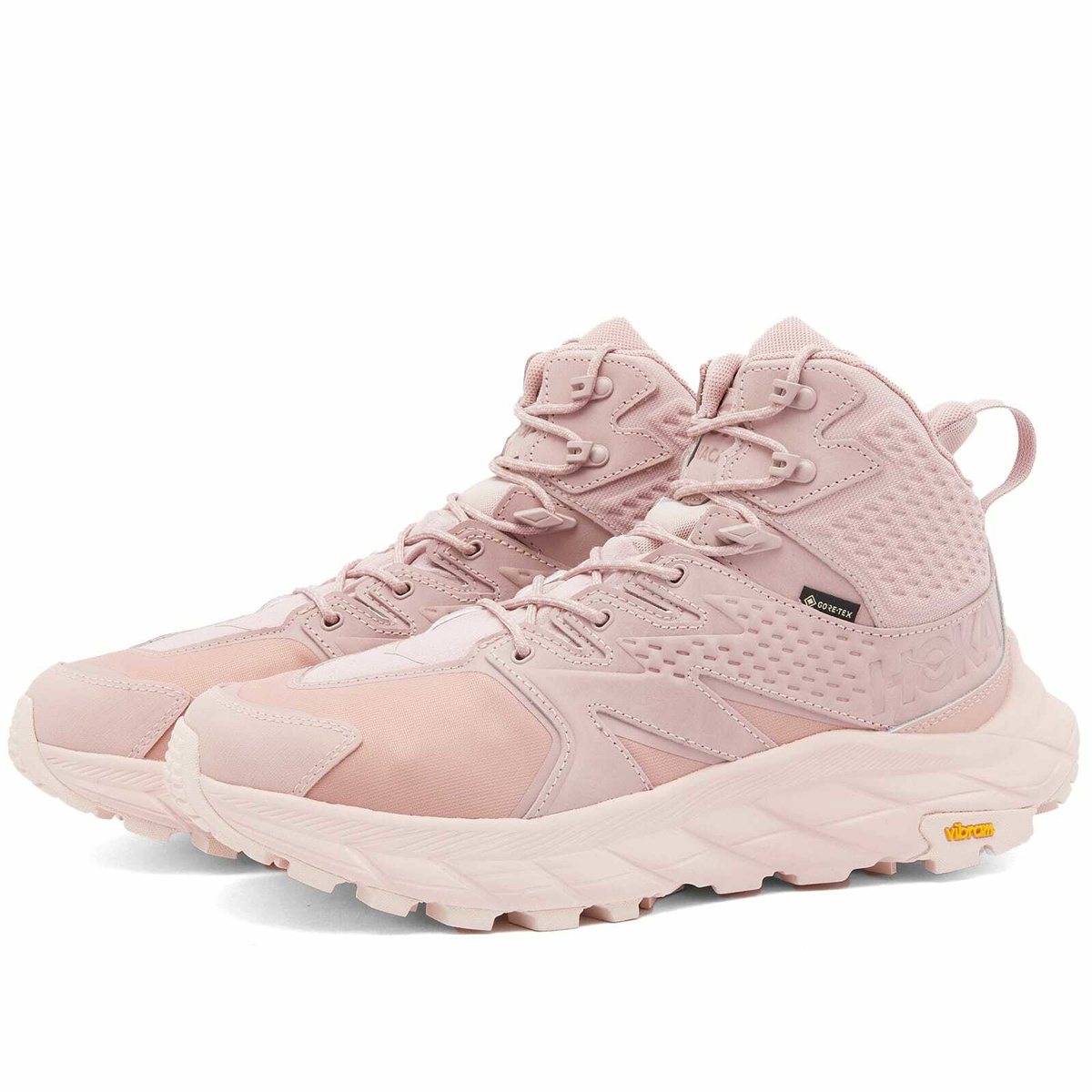 オレビバ！！ Hoka One One Men's Anacapa Mid GTX Sneakers in Pale Mauve