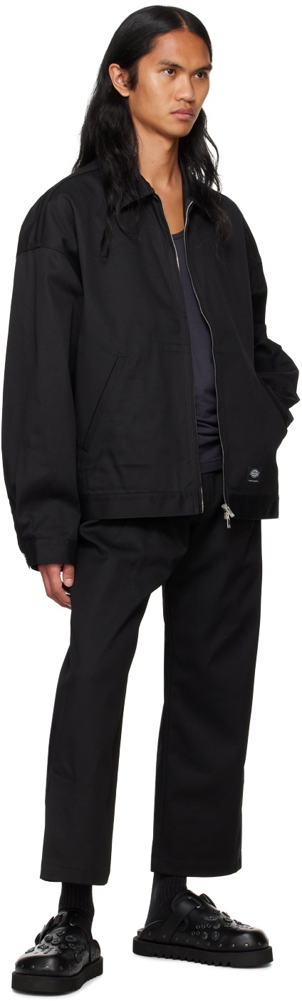 FUMITO GANRYU Black Dickies Edition Reverse Baggy Trousers