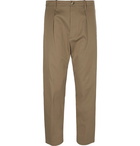 Valentino - Cropped Cotton Trousers - Men - Beige