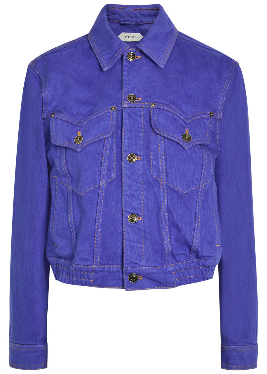 Versace Blouson Denim Jacket Blue