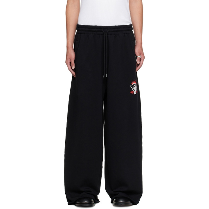 Photo: LU'U DAN Black Blacklisted Gym Sweatpants