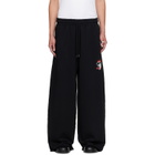 LU'U DAN Black Blacklisted Gym Sweatpants
