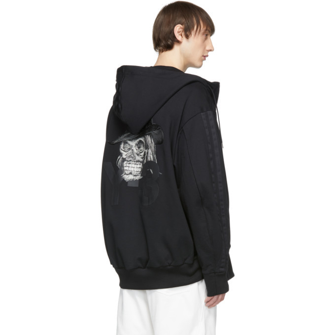 Y-3 Black Yohji Skull Hoodie