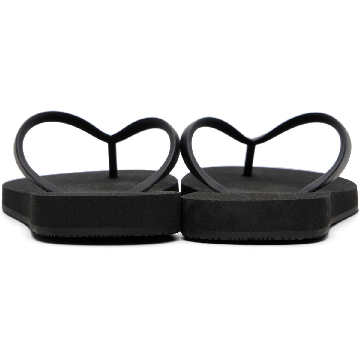 Balenciaga Black Logo Flip-Flops