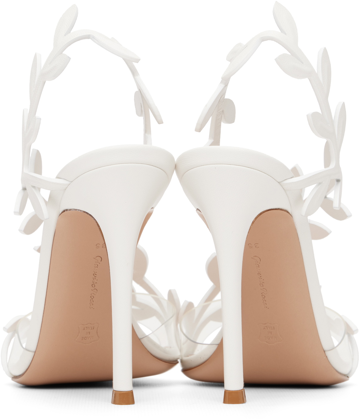 Gianvito Rossi White Flavia Heeled Sandals