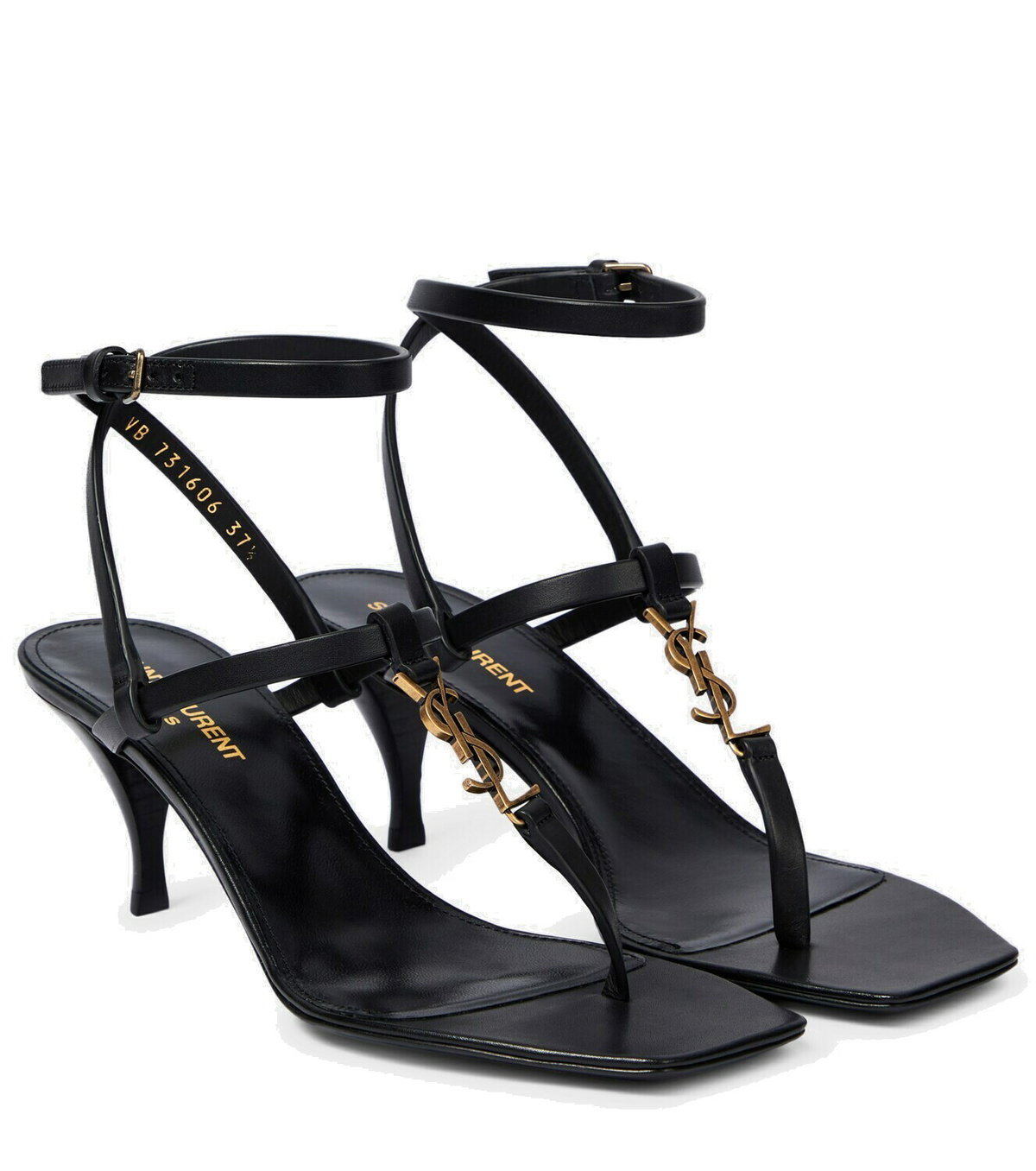 Saint Laurent - Cassandra 60 leather sandals Saint Laurent