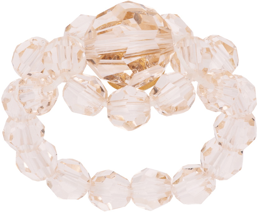 Simone Rocha Pink Daisy Solo Ring Simone Rocha