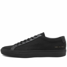 Common Projects Men's Achilles Leather & Canvas Sneakers in Black