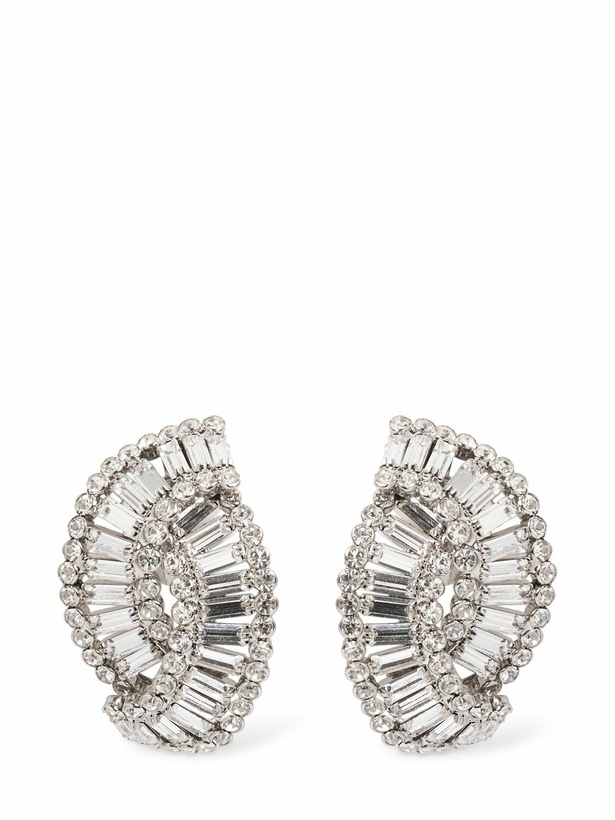 Photo: ALESSANDRA RICH Crystal Shell Earrings