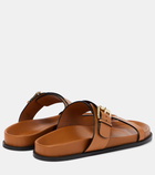 A.Emery Prince leather slides