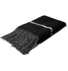 TAKAHIROMIYASHITA TheSoloist. - Intarsia Wool and Cashmere-Blend Blanket - Men - Black
