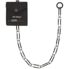 Off-White Black Logo Chain Wallet