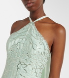 Elie Saab Sequined silk-blend gown