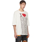 Doublet White I Love Compressed Earth T-Shirt