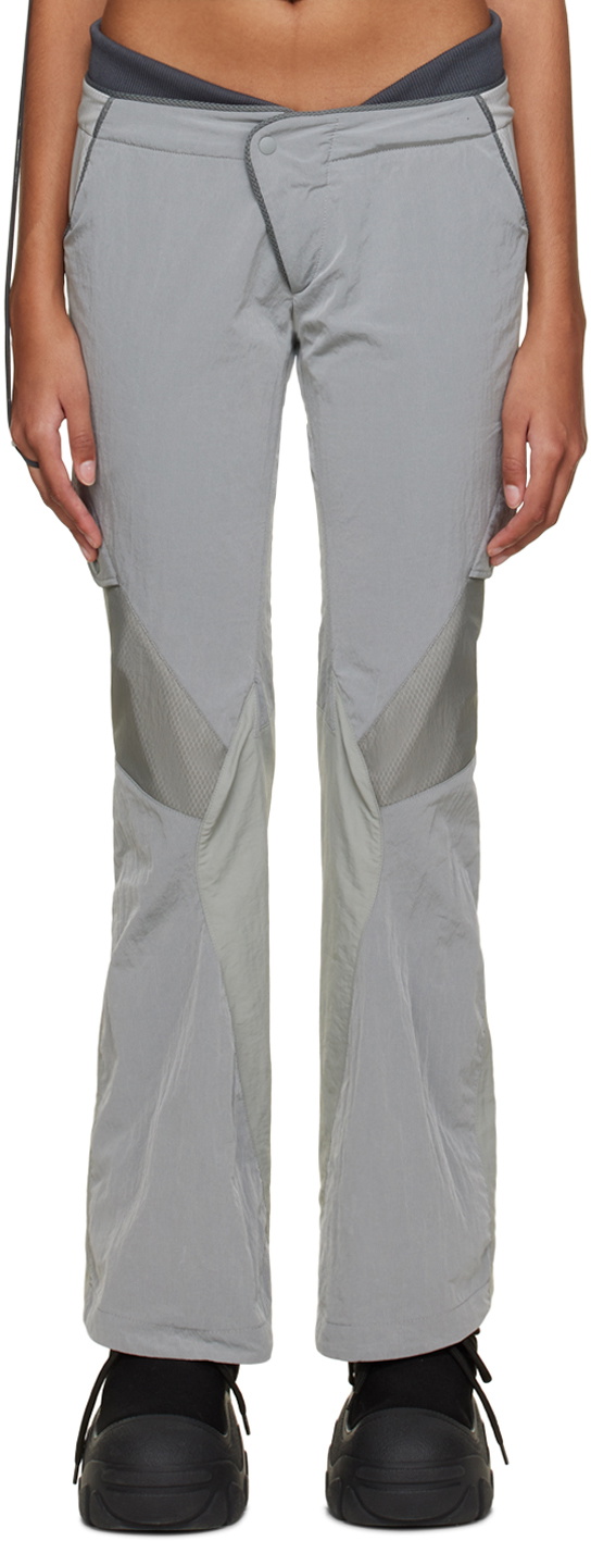 Hyein Seo Gray Low Rise Trousers Hyein Seo
