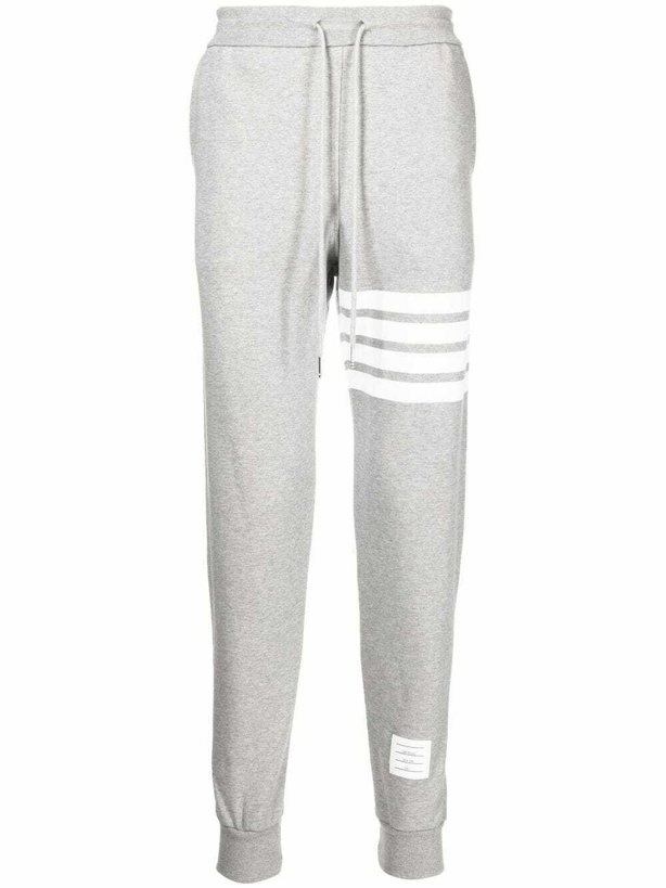 Photo: THOM BROWNE - 4-bar Cotton Sweatpants