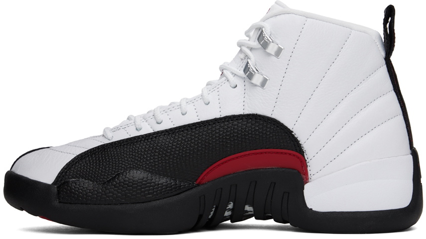 Nike Jordan White Air Jordan 12 Retro Taxi Flip Sneakers