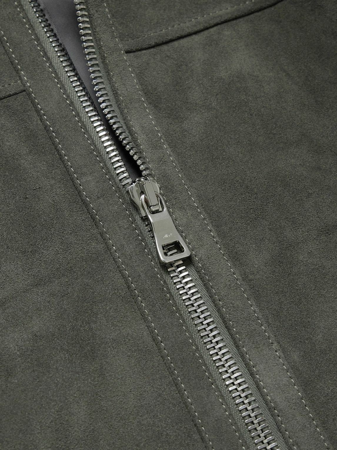 Mr P. - Suede Coach Jacket - Gray