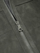 Mr P. - Suede Coach Jacket - Gray