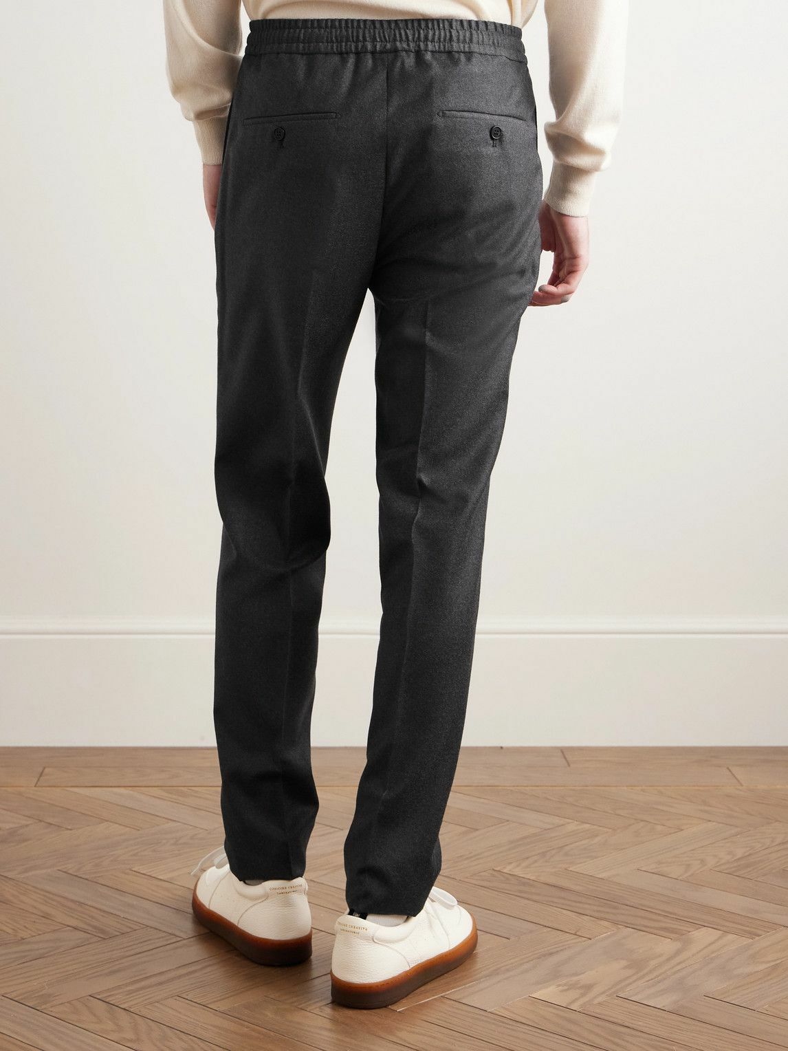 Incotex - Venezia 1951 Tapered Pleated Brushed Virgin Wool-Twill