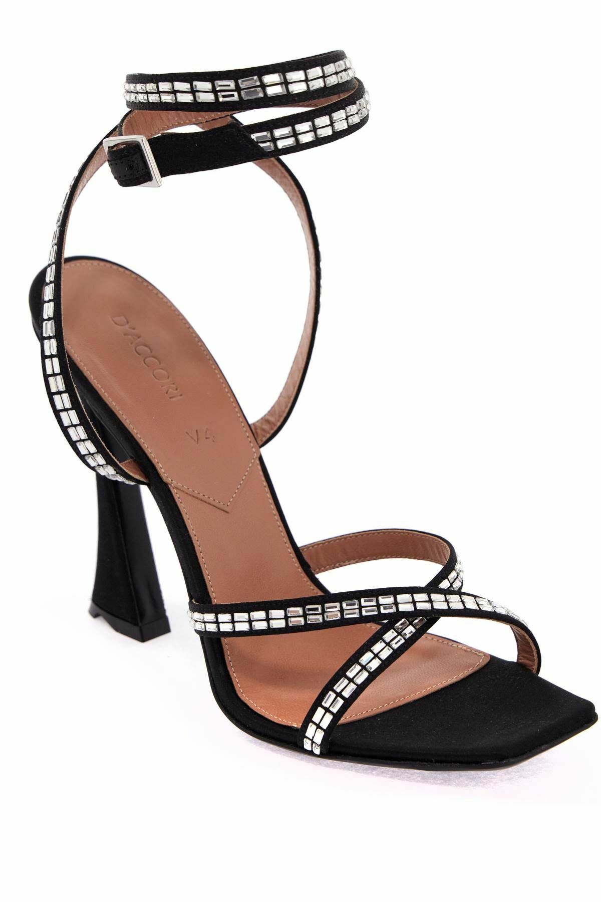 D'ACCORI square sandals Black