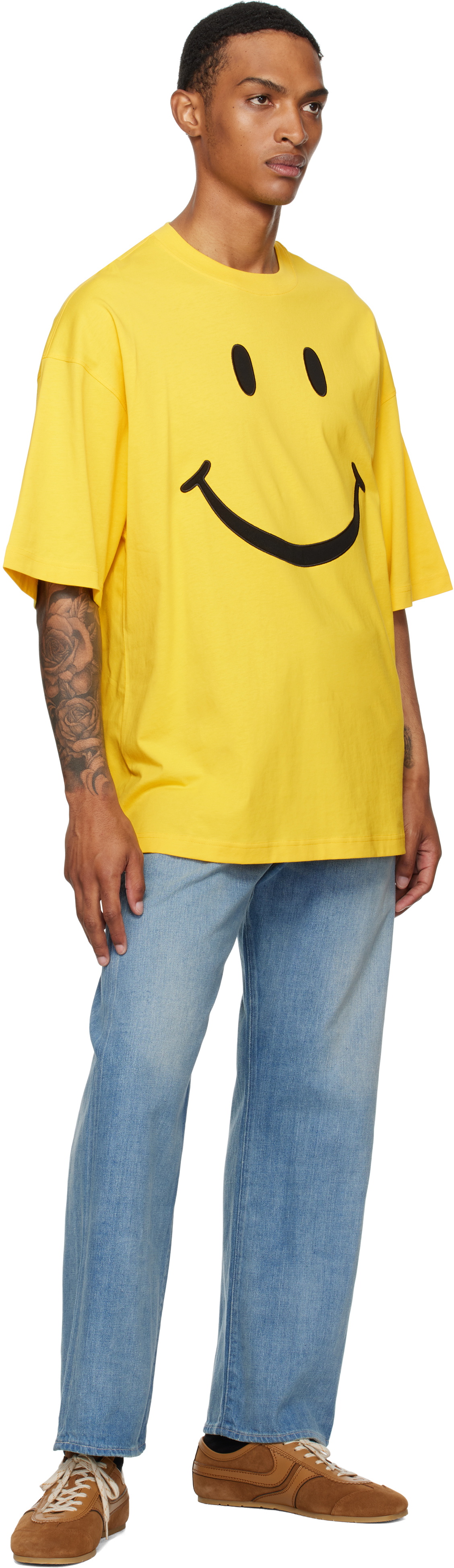 Moschino Yellow Organic Cotton Smiley® T-shirt