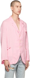 Edward Cuming Pink Linen Blazer