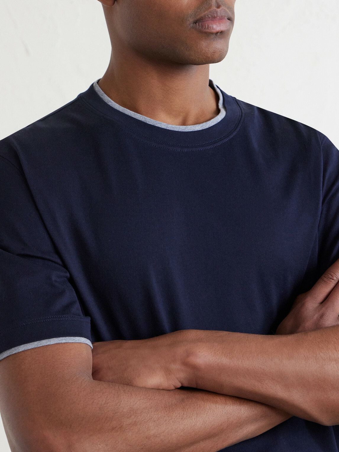 Brunello Cucinelli - Layered Cotton-Jersey T-Shirt - Blue