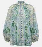 Zimmermann Ottie paisley ramie blouse