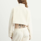 SKIMS Women's Teddy Funnel Neck Cropped Jacket in Ecru
