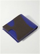 FERRAGAMO - Logo-Print Paneled Full-Grain Leather Billfold Wallet