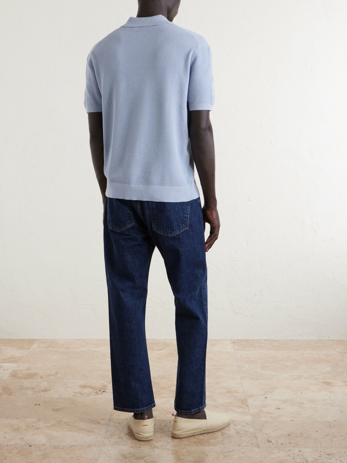 Frescobol Carioca - Rino Knitted Cotton Polo Shirt - Blue