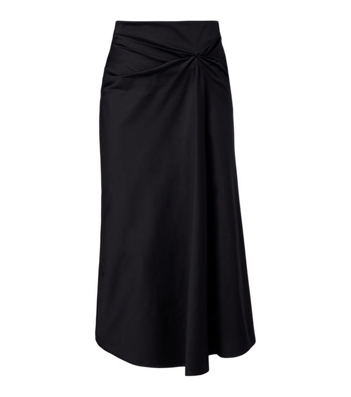 Photo: Max Mara Paggi gathered cotton-blend midi skirt