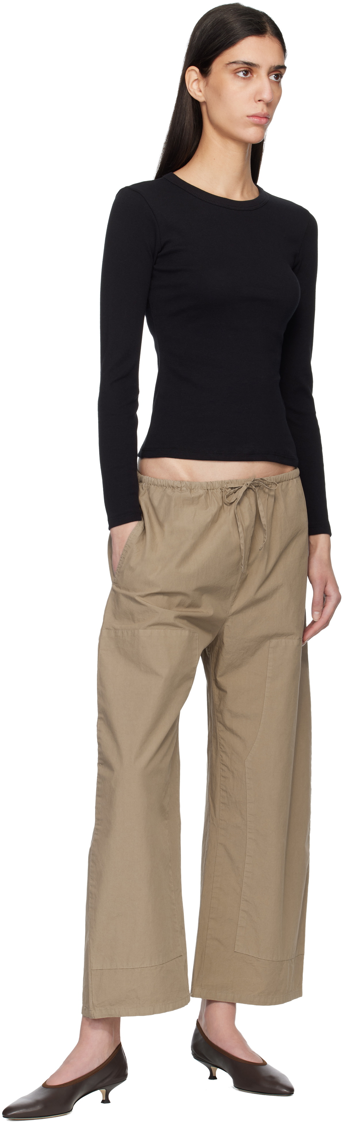 LESET Black Nando Slim Fit Long Sleeve T-shirt