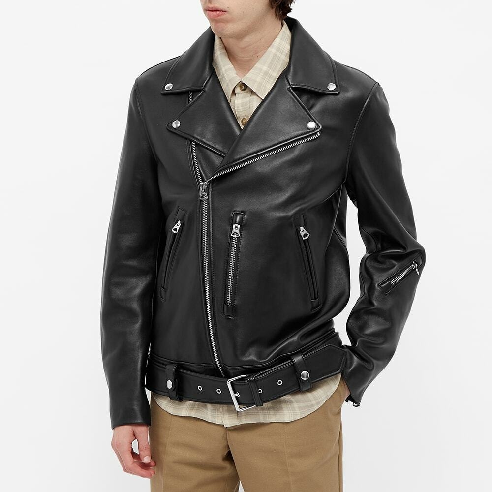 Embossed Leather Jacket in Black - Acne Studios