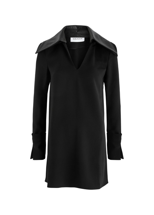 Photo: 16 Arlington Dante Leather-panelled Mini Dress Black 6 (UK6 / XS)