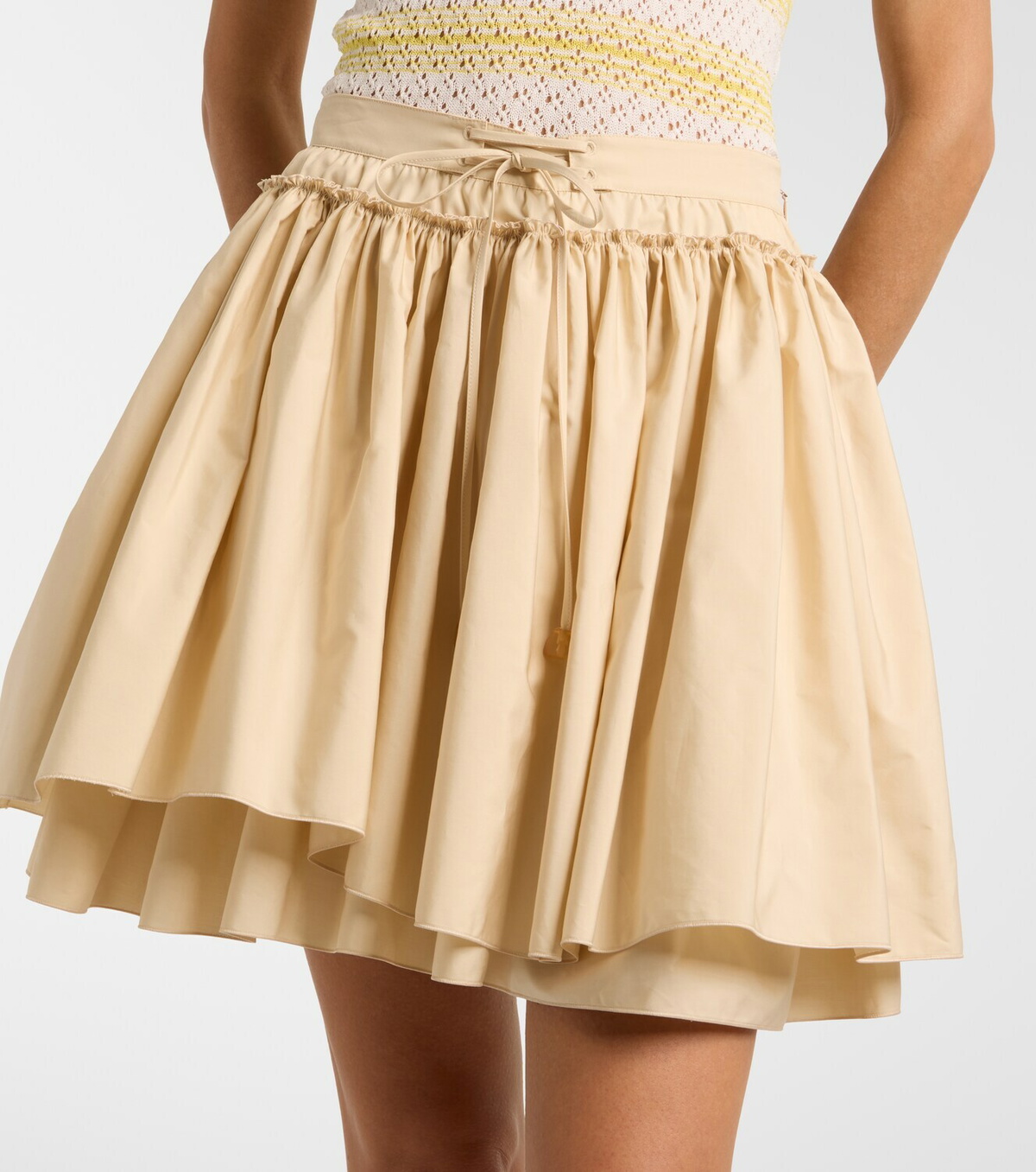 Loewe Paula's Ibiza cotton poplin miniskirt