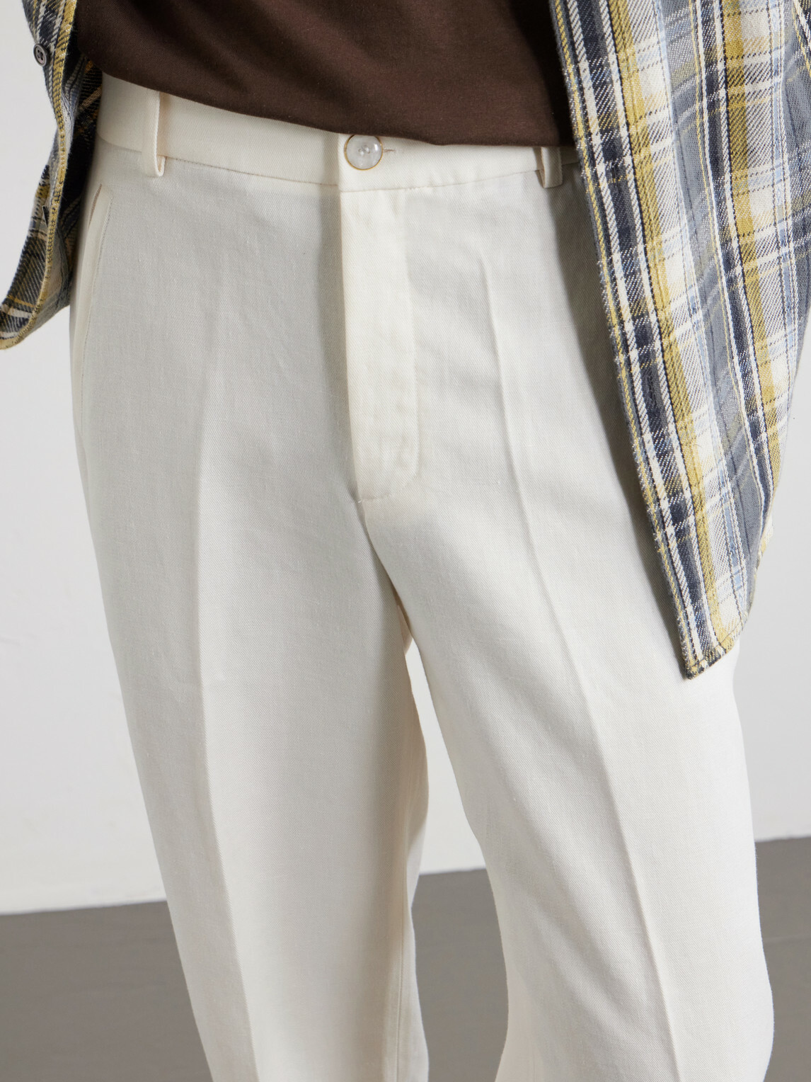God's True Cashmere - Straight-Leg Linen-Twill Trousers - White