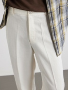 God's True Cashmere - Straight-Leg Linen-Twill Trousers - White