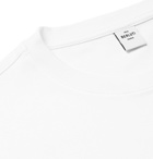 Berluti - Leather-Trimmed Cotton-Jersey T-Shirt - White