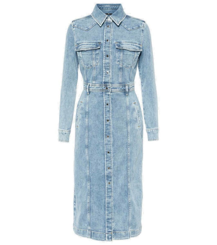 Photo: 7 For All Mankind Luxe denim midi dress